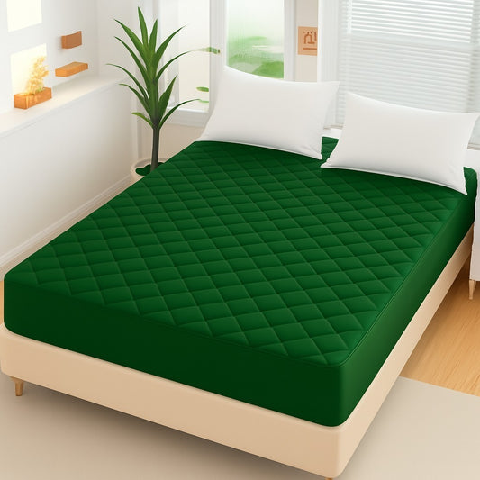 Green Waterproof Mattress Protector Bedsheet