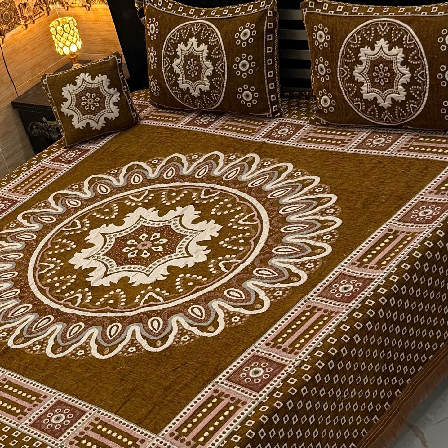 4Pc Velvet Jaquard Bedsheet collection