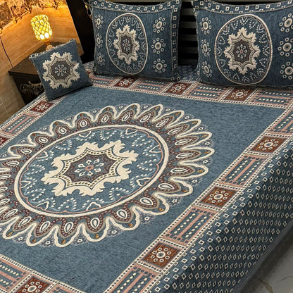 4Pc Velvet Jaquard Bedsheet collection