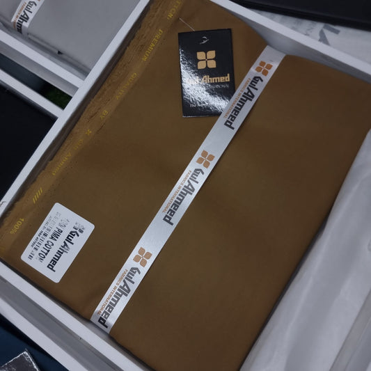 Gul Ahmeed New Volume Eid  (Musturd Brown)