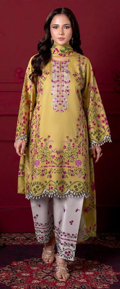 AIRJET DORIA LAWN DIGITAL PRINT ALLOVER VOLUME 3Pc