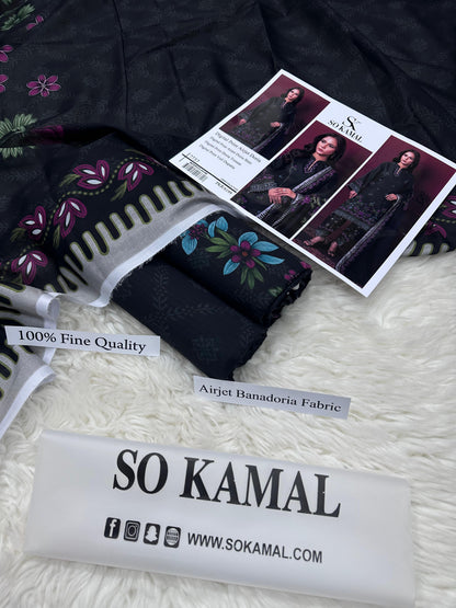 AIRJET DORIA LAWN DIGITAL PRINT ALLOVER VOLUME 3Pc